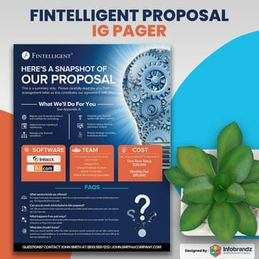 one pager design,two pager design,four pager design